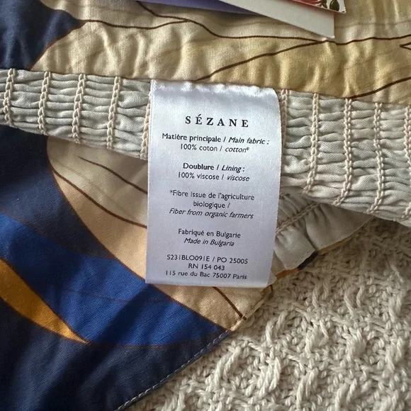 Sezane Farm Rio Abelino Top NWT US Size 8 - Picture 3 of 4